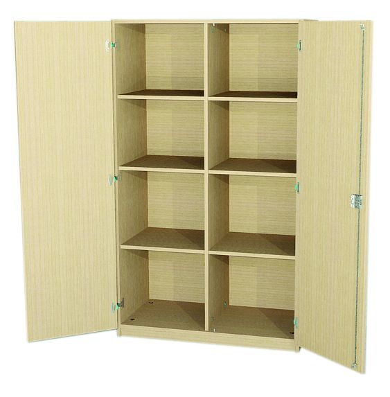 Hochschrank mit 2 Türen und Mittelwand, in Höhe 170 cm