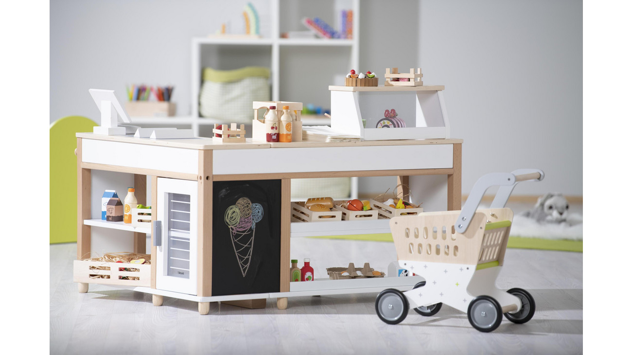 Kindergarten - Kaufladen mit Kasse und Kartenlesegerät